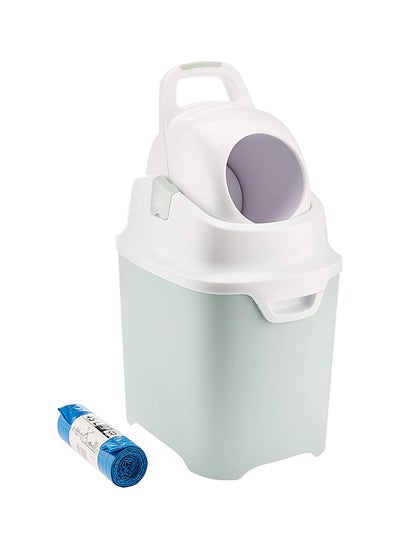 Buy Standard Odourless Diaper Pail - Light Green in UAE