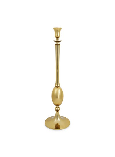 اشتري Plat Candle Holder, Gold - 15x55 cm في الامارات