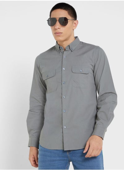 اشتري Pure Cotton Casual Double Pocket Shirt في الامارات