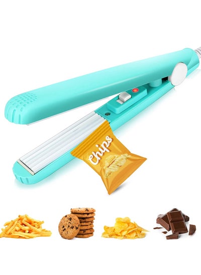 اشتري Mini Food Bag Heat Sealer Handheld, Smart Control Corrugated Suspension Heating Sheet for Airtight Food Storage في الامارات