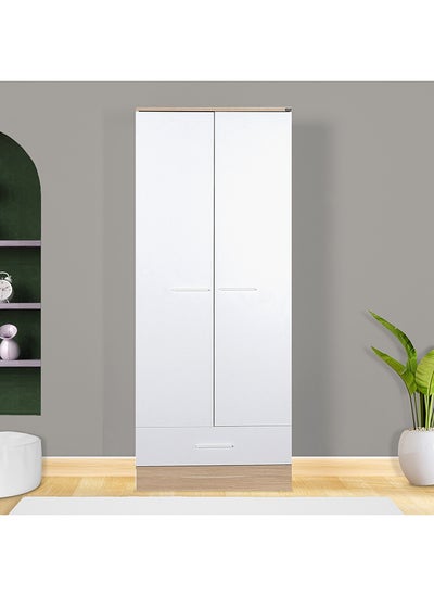 اشتري Helina 2-Door Wardrobe with Drawer 52 x 198 x 80 cm في السعودية