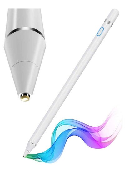 Buy Active Stylus Digital Capacitive Stylus Pencil For Apple iPad 7th Generation iPad White in UAE