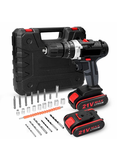 Buy Household 3in1 Multifuctional Electric Drill Mini Screwdriver Rotation Ways Adjustment 25 Gears of Torques Adjustable in Saudi Arabia