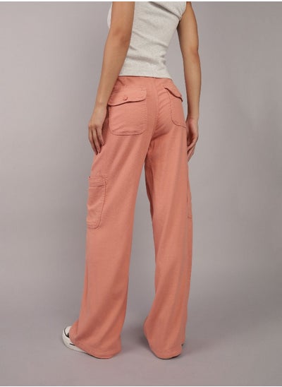 Buy AE Dreamy Drape Linen-Blend Baggy Wide-Leg Cargo Pant in Egypt