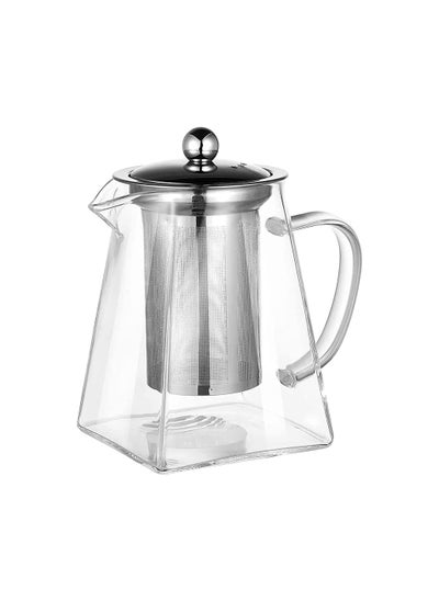 Buy Glass teapot heat resistant with inner strainer 750 ml in Egypt