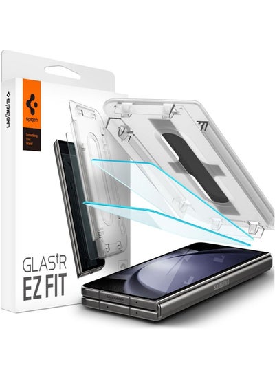 اشتري Glastr Ez Fit Samsung Galaxy Fold 5 Screen Protector Tempered Glass for Front Screen - [2 Pack] في الامارات