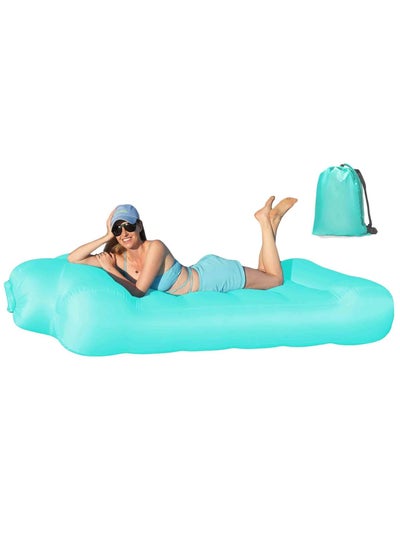 Buy Portable Inflatable Couch, Waterproof Inflatable Lounger Air Sofa Bed, 700LBS Weight Capacity Blow Up Couch, Inflatable Beach Chair Bed, Air Couch for Beach/Garden/Camping/Music Festival in UAE