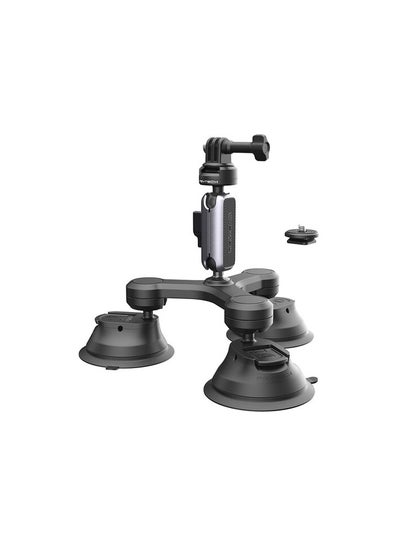 Buy Pgytech 3 Arm Suction Mount with Caps Lock Ball Head and 3 Prong Mount in UAE