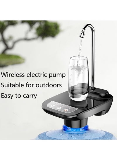 Buy Automatic Portable Smart Water Bottle Pump USB Charging Electric Dispenser in UAE