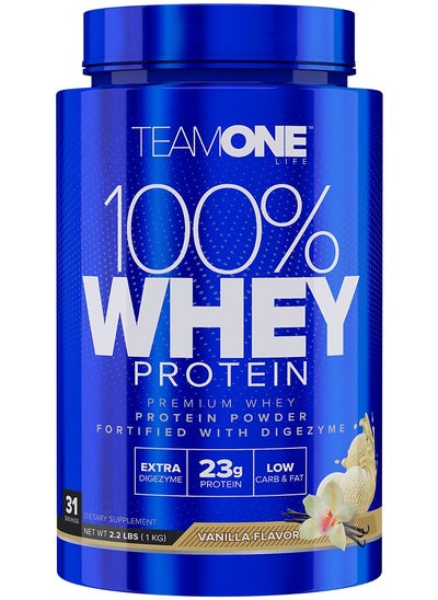 Buy 100% Premium Whey Protein Vanilla Flavour 2.2 lb in UAE