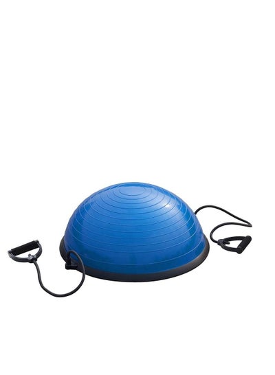 اشتري Balance Trainer Half Yoga Exercise Ball with Resistance Bands and Foot Pump for Home Gym Workout في الامارات