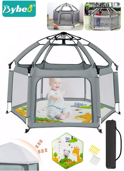 Buy Baby Folding Outdoor Playard With Travel Bag and Safety Lock in Saudi Arabia