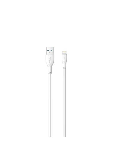 اشتري Pawa PVC USB-A to Lightning Cable 2.4A 1.2M - White في الامارات