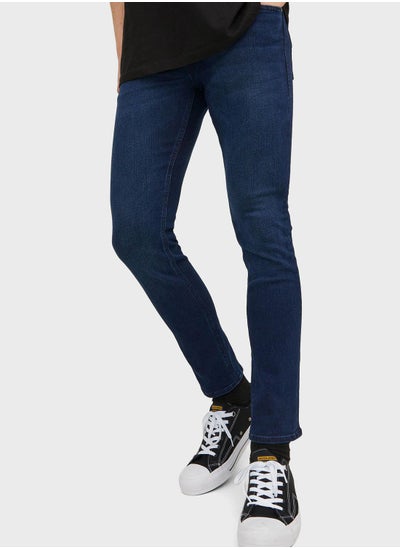 Buy Light Wash Straight Fit Jeans in Saudi Arabia