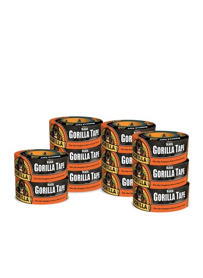 اشتري Gorilla Black Duct Tape 1.88 X 12 Yd Black Pack Of 11 في الامارات