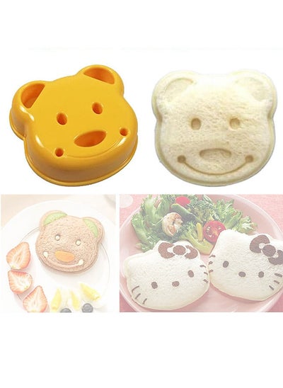 Buy DIY Picnic Kitchen Animal Mould Rice Shaper Bento Accessories Panda Bear Sandwich Cutter Cake Bread Toast Maker Mini Shape in UAE