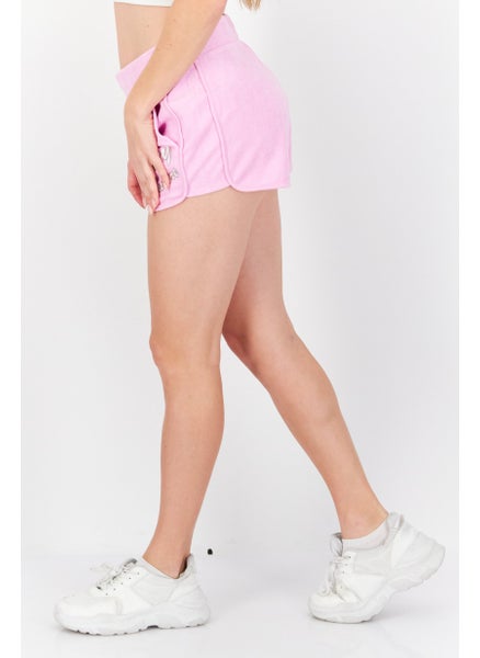 اشتري Women Brand Logo Basic Short, Pink في الامارات