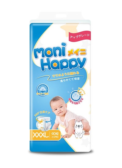 Buy Super soft disposable baby diapers XXXL size 40 pieces in UAE