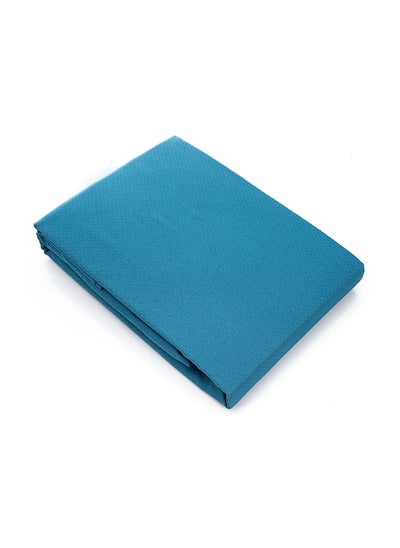 اشتري MEHALLA Fitted Sheet Set - Square Sateen  - King Petrol في مصر