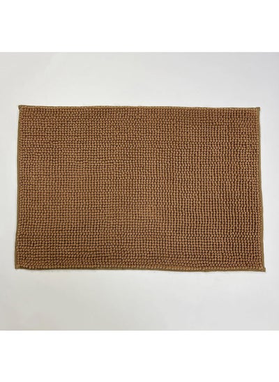 Buy Orchid Chenille Bath Mat 50x80 cm - Brown in UAE