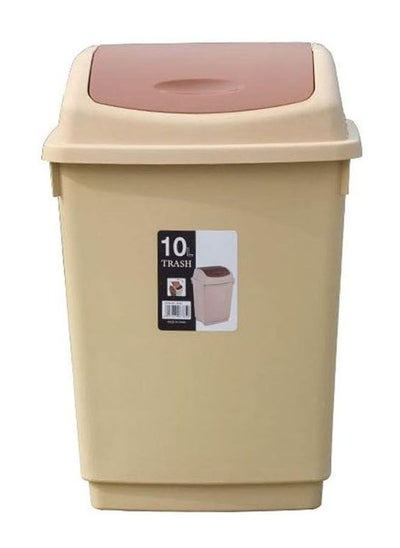 Buy Premium 10-Litre Plastic Trash Bin with Durable Construction in UAE