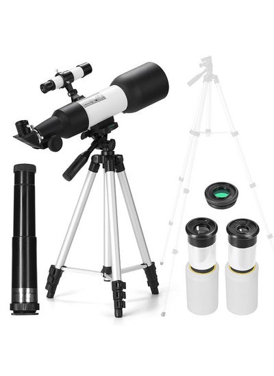 Buy Professional Astronomical Telescopes Outdoor Stargazing Telescope High Magnification Monocular Telescopes Moon Stars Watching Device in UAE