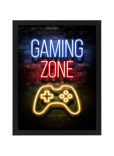 Buy Gaming Zone Neon Wall Art Poster Frame in Egypt