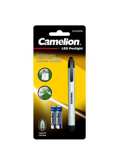 اشتري Camelion Penlight Aluminum Pen Flashlight DL2AAASL AAAx2 في مصر