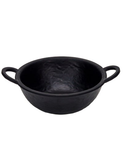 اشتري Melamine Deep Kadai Wok Fry Pan Round Shape with Handle on Both Side for Easy Grip and Cooking في الامارات