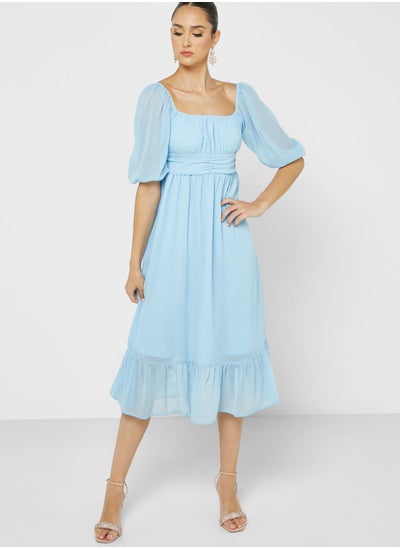 Buy Puff Sleeve Dress in Saudi Arabia