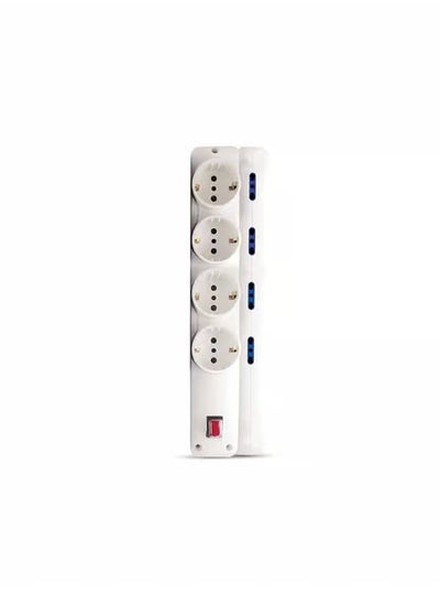 Buy Electric Power Outlets Sockets power strip with 12 outlets - White in Egypt