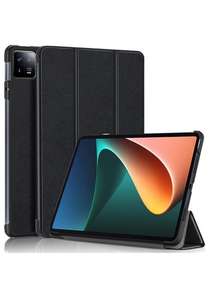 اشتري Case for Xiaomi Pad 6/6 Pro 11 Inch Released 2023 Tri Fold Slim Lightweight Hard Shell Smart Protective Cover with Multi-Angle Stand for Xiaomi Pad 6/6 Pro 11 Inch في الامارات