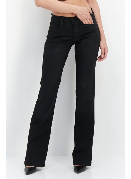 Buy Women Skinny Fit Stretchable Denim Jeans, Black in UAE