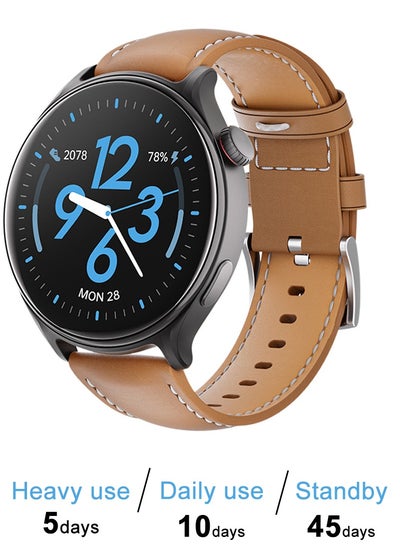 Buy 350mAh Smart Watch, 1.43" Smart Watches for Men with IP67, Bluetooth Call AI Voice Assistant Blood Oxygen Heart Rate Monitor Fitness Watch for Android iOS in Saudi Arabia