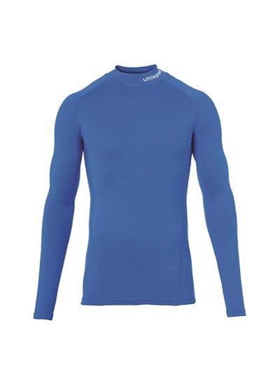 Buy uhlsport Men's Tight T-Shirt, Dry Tech Base For All Kind of Sports Training Round And Standing Collar Very Light Elastic Fabric Slim Fit Long Sleeves in UAE