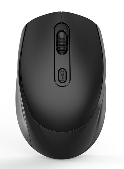 Buy M107 2.4G Wireless Mouse Ergonomic Office Mouse with 3-gear Adjustable DPI Built-in 500mAh Black in UAE