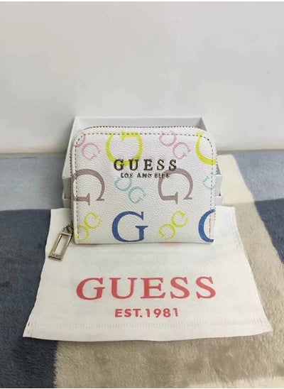 Buy GUESS Women Brand Logo Printed Zip Around Wallet in Saudi Arabia