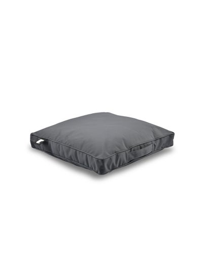 Buy Chair | Bean Bag  Floor Cushion Velvet  - Dark Grey in Saudi Arabia