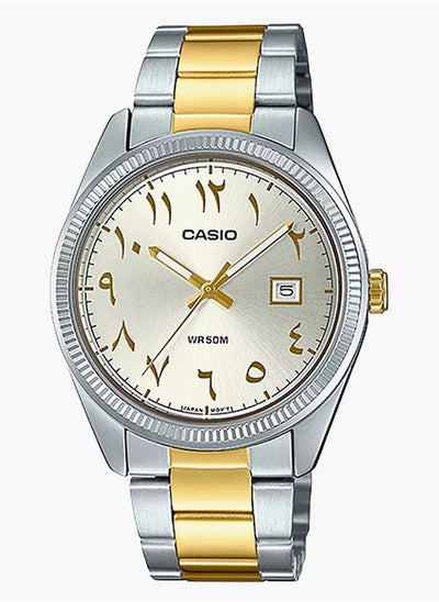 Buy Casio Men's Stainless Steel Arabic Silver Dial Analog Watch MTP-1302SG-7B3VDF in UAE