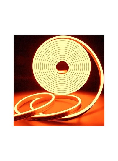 Buy Ultra Thin High Quality Flexible Cuttable LED Light Strip, Super Bright Waterproof and Dustproof, 5mm 12V LED Strip Light Orange. 10 meters + adapter in Egypt