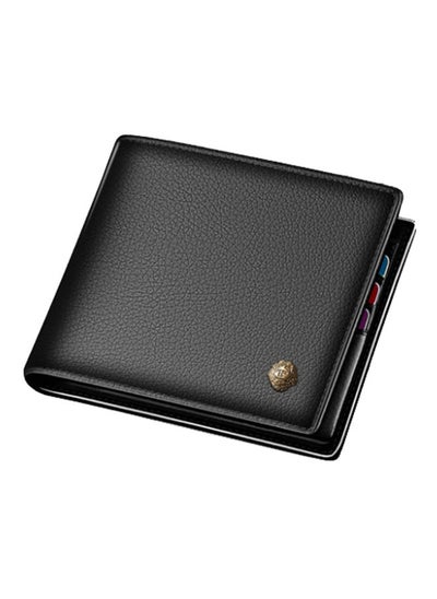 Buy High-Grade Luxury Genuine Leather Wallet Black in UAE