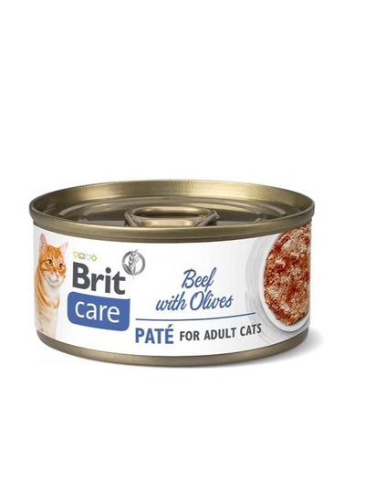 Buy Brit Care Cat Beef Pate with Olives 70g in Saudi Arabia