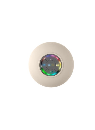 اشتري 1 x 5 pcs Suction Cup Waterproof Bluetooth Speaker with LED White في الامارات