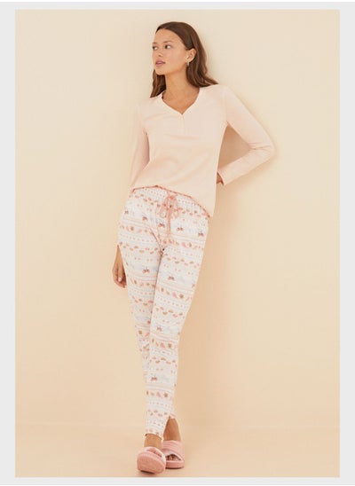 Buy High Waist Pyjama Pants in UAE