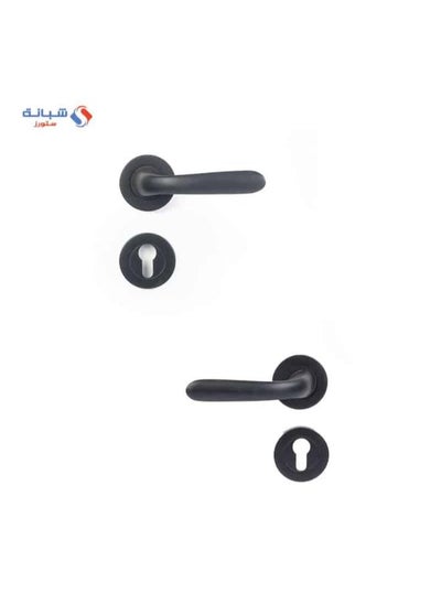 Buy Rosette Door handle Set BORA Doganlar Turkish – Black matt in Egypt