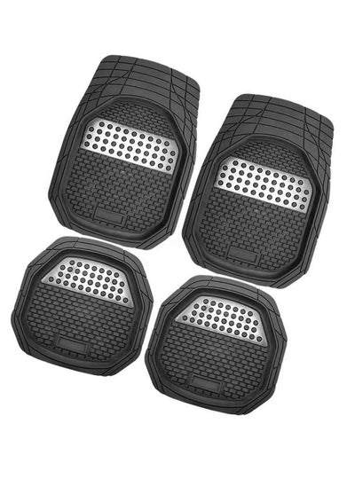 Buy Automotive Floor Mats All Weather Protection Heavy Duty Front Rear Rubber Cargo Mats Anti Slip Full Set Trimmable Contour Liners Universal Fit Car Protector Mats Odorless for Car SUV Van Truck 4 Pcs in Saudi Arabia