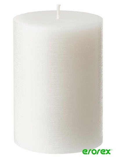 Buy Scented pillar candle Scandinavian Woods white 30 hr in Saudi Arabia