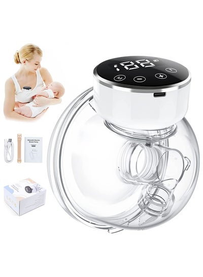 Buy Wearable Breast Pump, Hands Free Breast Pump, Electric Breast Pump, Portable Breast Pump with 3 Modes & 9 Levels, LCD Display, Wireless Breast Pump with Massage Mode in Saudi Arabia