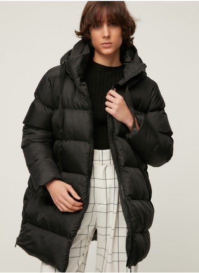 Buy Zip Detail Oversized Coat in UAE