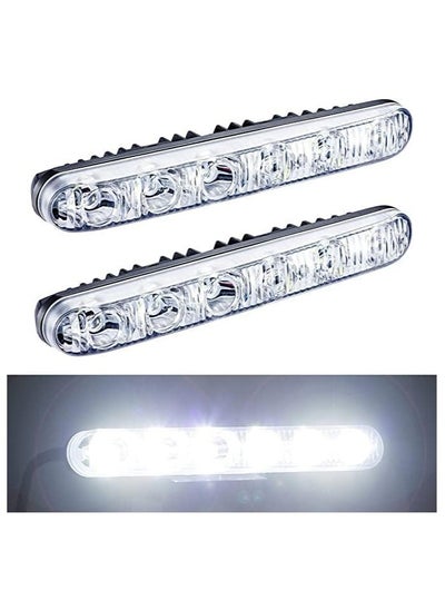 اشتري WINCA ROYAL Car Universal Fit 6 LED عالية الطاقة LED أضواء النهار الجري DRL عدة شديدة السطوع بقعة الضباب مصباح زينون الأبيض اكسسوارات السيارات سيليكون حلقة مقاومة للماء في الامارات